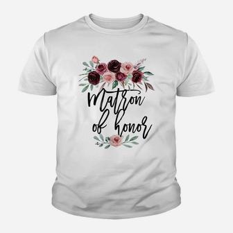 Womens Wedding Gift For Best Friend Sister Mother Matron Of Honor Youth T-shirt | Crazezy