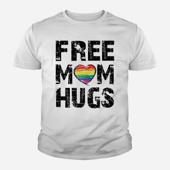 Womens Womens Free Mom Hugs Cute Lgbt Pride Gay Gift Youth T-shirt | Crazezy DE