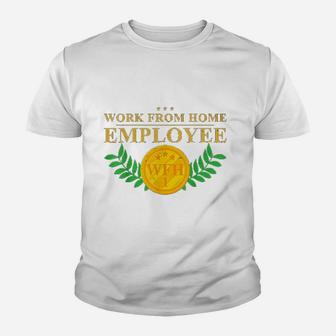 Work From Home Employee Youth T-shirt | Crazezy