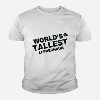 Worlds Tallest Leprechaun Funny Sarcastic St Pattys Saint Patricks Day Youth T-shirt - Thegiftio UK