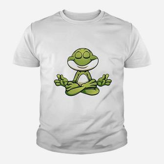 Yoga Frog Youth T-shirt | Crazezy