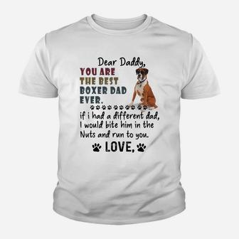 You Are The Best Boxer Dog Dad Ever Father's Day Youth T-shirt | Crazezy