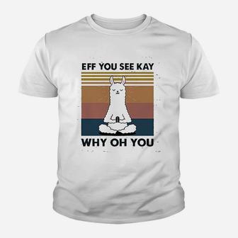 You See Kay Why Oh You Llama Youth T-shirt | Crazezy DE