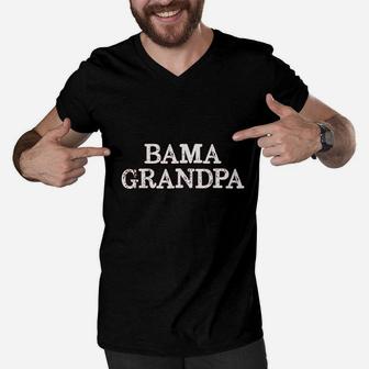 Bama Grandpa Alabama Grandfather Men V-Neck Tshirt | Crazezy UK