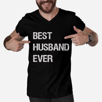 Best Husband Ever For Dad Men V-Neck Tshirt | Crazezy