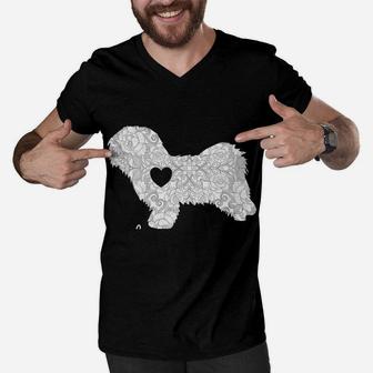 Cute Havanese Dog Havanese Mom Havanese Dad Sweatshirt Men V-Neck Tshirt | Crazezy
