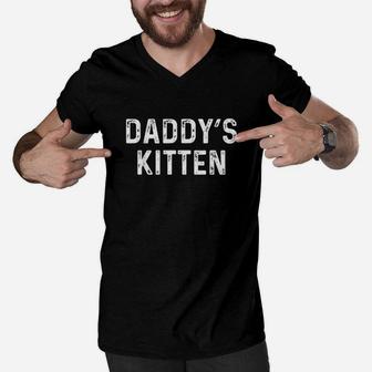 Daddys Kitten Men V-Neck Tshirt | Crazezy DE