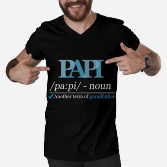 Definition Papi Funny Grandpa Dad Fathers Day Christmas Gift Men V-Neck Tshirt | Crazezy CA