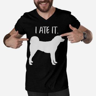 Funny Akita Dog Dad Mom Owner Lover Men V-Neck Tshirt | Crazezy AU