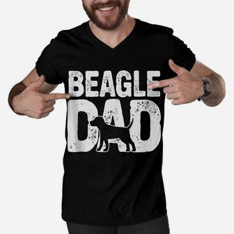Funny Beagle Dad Dog Lover Beagle Father Dog Owner Men V-Neck Tshirt | Crazezy DE