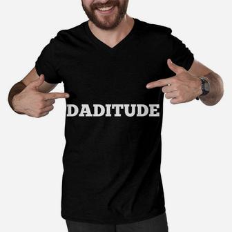 Funny Cool Dad Joke Humor, Daddy Father's Day Grandpa Father Men V-Neck Tshirt | Crazezy