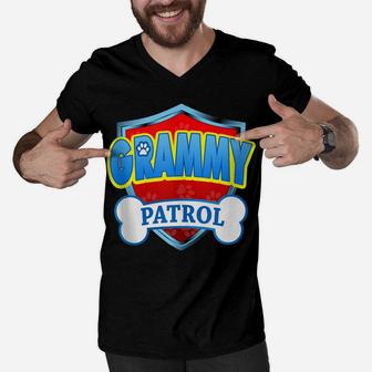 Funny Grammy Patrol - Dog Mom, Dad For Men Women Men V-Neck Tshirt | Crazezy AU