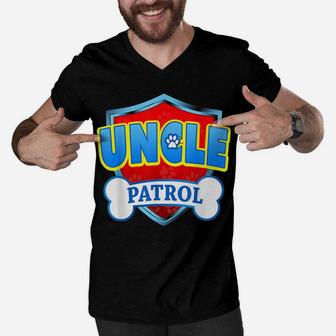 Funny Uncle Patrol - Dog Mom, Dad For Men Women Tee Men V-Neck Tshirt | Crazezy