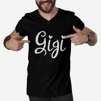 Gigi And Grandpa Gifts Grandma Gifts For Women Men V-Neck Tshirt | Crazezy