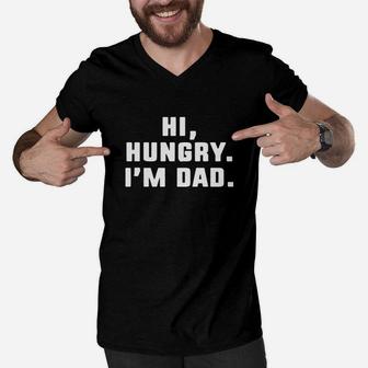 Hi Hungry I M Dad 98 Men V-Neck Tshirt - Thegiftio UK