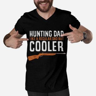 Hunting Dad Like A Regular Dad But Cooler Hunter Men V-Neck Tshirt | Crazezy