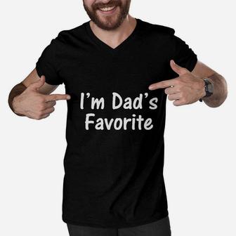 I Am Dads Favorite Men V-Neck Tshirt | Crazezy UK