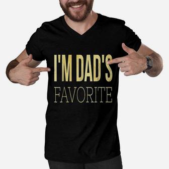 I Am Moms Dads Favorite Men V-Neck Tshirt | Crazezy UK