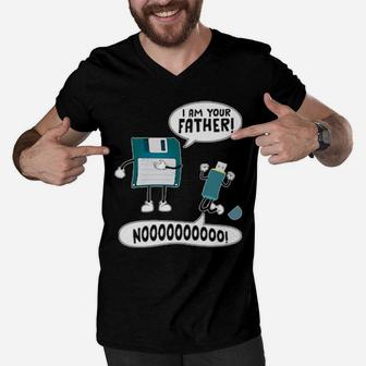 I Am Your Father No Men V-Neck Tshirt - Monsterry UK
