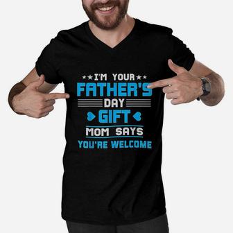 I Am Your Fathers Day Men V-Neck Tshirt | Crazezy CA