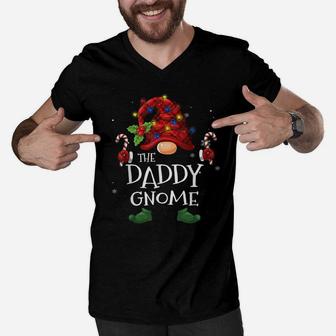 Matching Family Funny The Daddy Gnome Christmas Group Men V-Neck Tshirt | Crazezy CA