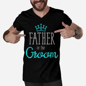 Mens Bride Groom Shirts Father Of The Groom Shirt Team Wedding Men V-Neck Tshirt | Crazezy