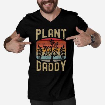 Nature Flower Botanical Plant Daddy Indoor Gardening Lover Men V-Neck Tshirt | Crazezy