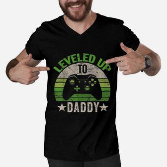 Promoted To Daddy Est2021 Men V-Neck Tshirt | Crazezy CA