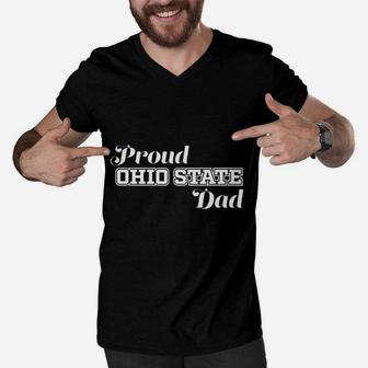 Proud Ohio State Dad Men V-Neck Tshirt | Crazezy UK