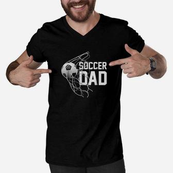 Soccer Dad Football Men V-Neck Tshirt | Crazezy CA