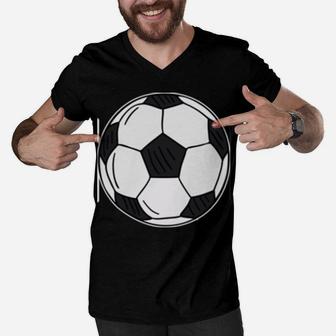 Soccer Dad Soccer-Player Coach Sweatshirt Men V-Neck Tshirt | Crazezy CA
