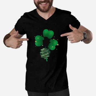 St Patricks Day Catholic Holy Father Son Holy Spirit Men V-Neck Tshirt | Crazezy UK