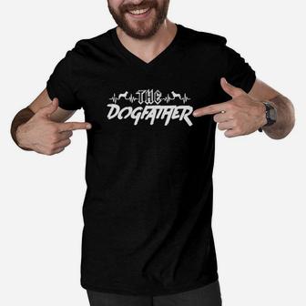 The Dogfather Men V-Neck Tshirt - Monsterry AU