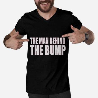 The Man Behind The Dad Men V-Neck Tshirt | Crazezy CA