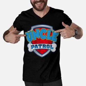 Uncle Patrol Shirt-Dog Mom Dad Funny Gift Birthday Party Men V-Neck Tshirt | Crazezy UK