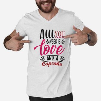 All You Need Is Love Happy Valentines Day Men V-Neck Tshirt - Seseable