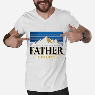 Dad Its Not Dad Bod Father Figure Men V-Neck Tshirt | Crazezy CA