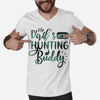 Dad’S Little Hunting Buddy Hunting Tee Men V-Neck Tshirt | Crazezy AU