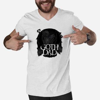 Goth Dad The God In The Field Men V-Neck Tshirt - Thegiftio