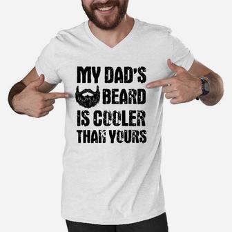 My Dads Beard Is Cooler Than Yours Men V-Neck Tshirt | Crazezy DE