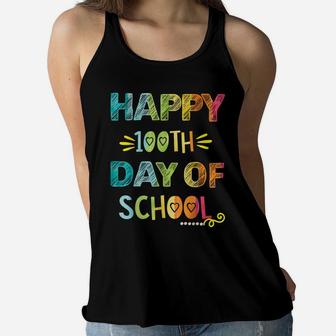 100Th Day Of School Outfit Costume Kids Boys Girls Teacher Women Flowy Tank | Crazezy AU