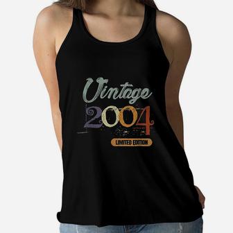 17Th Birthday Gifts For Boys Girls Son Daughter Vintage 2004 Women Flowy Tank | Crazezy