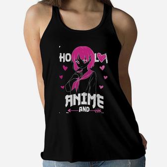 Anime Girl Just A Girl Who Loves Anime And Sketching Drawing Women Flowy Tank | Crazezy CA
