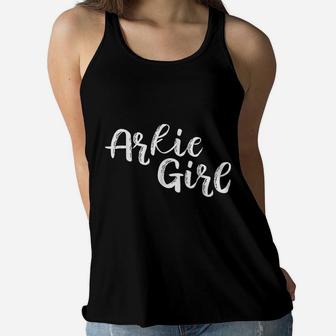 Arkie Girl Love Arkansas Heart Home Women Flowy Tank - Thegiftio