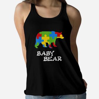 Awareness Baby Bear For Boys Girls Gift Women Flowy Tank | Crazezy