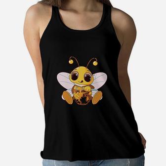 Bee With Honey Animals Boy Girl Clothes Women Flowy Tank | Crazezy