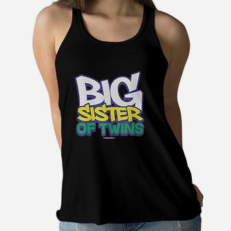 Big Girls' Big Sister Of Twins Women Flowy Tank | Crazezy UK