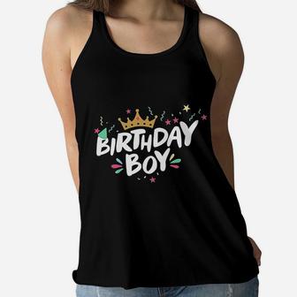 Birthday Boy Women Flowy Tank | Crazezy