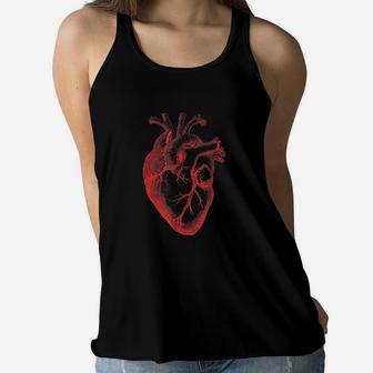 Boy Valentine Men Anatomical Heart Cool Gift For Him Awesome Women Flowy Tank | Crazezy