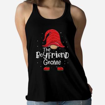 Boyfriend Gnome Funny Christmas Matching Family Pajama Women Flowy Tank | Crazezy